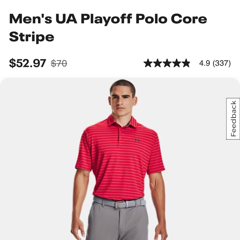 Under armour golf shirt